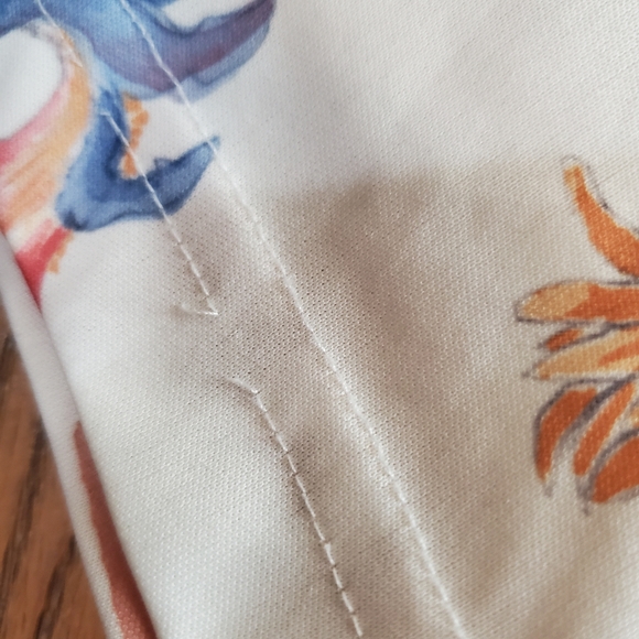 M/L Vintage 90s floral print Jazz Sport shirt - Picture 4 of 6